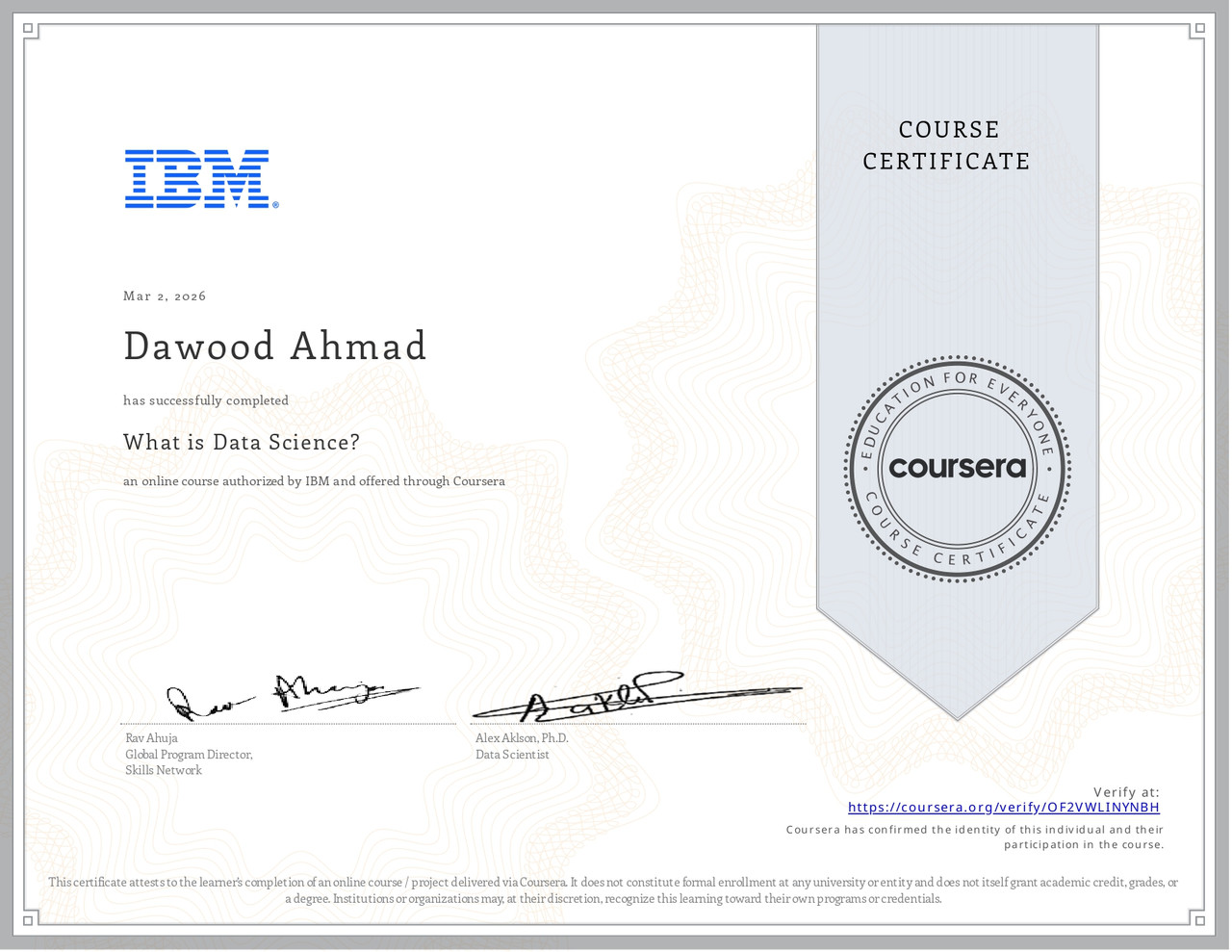 Dawood Ahmad — Full Stack Web Developer